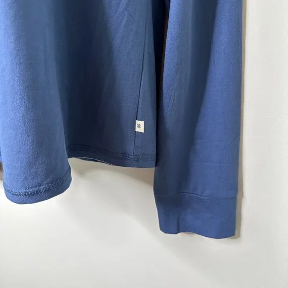 Lucky Brand Blue Long Sleeve Graphic Shirt Women's Medium NEW - Picture 3 of 5